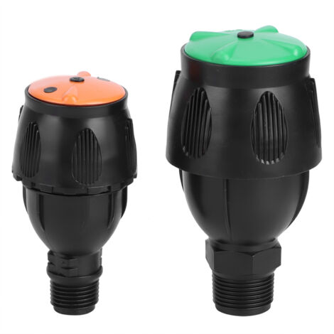 Aspersor automático para césped G1/2 pulgada/G3/4 de pulgada para jardín y césped – rotación de 360° – 2 piezas, plástico