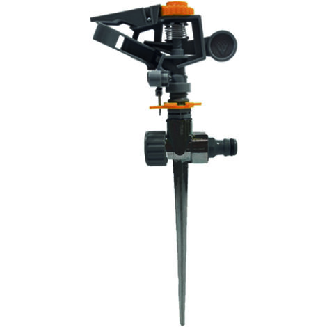Aspersor de impacto plástico con estaca - 1/2"