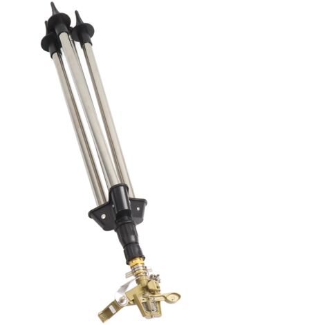 [Aspersor de impulso] Aspersor con estaca de suelo, aleación de zinc, giratorio de 0 a 360°, conexión universal de 1/2".
