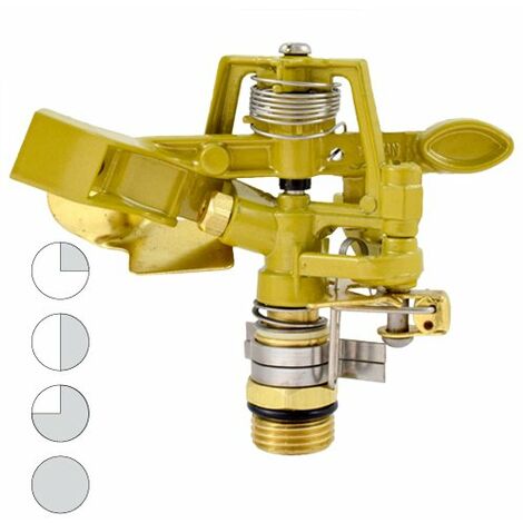 Aspersor de Riego Ferrestock Amarillo M1/2 metálico
