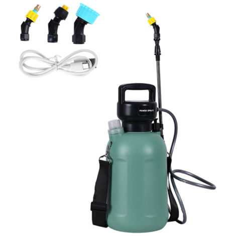 Aspersor eléctrico portátil recargable por USB, pulverizador manual, herramienta agrícola, regadera atomizadora, pulverizador de agua multifuncional para plantas de jardín, herramienta de limpieza de 
