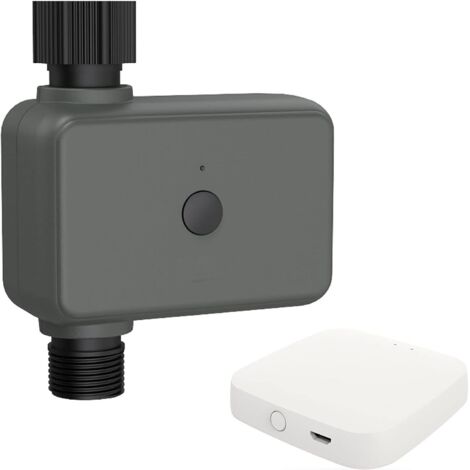 Aspersor inteligente con temporizador Bluetooth para césped, controlador de riego con retardo por lluvia, riego manual o automático para mangueras de jardín, aspersores e invernaderos.