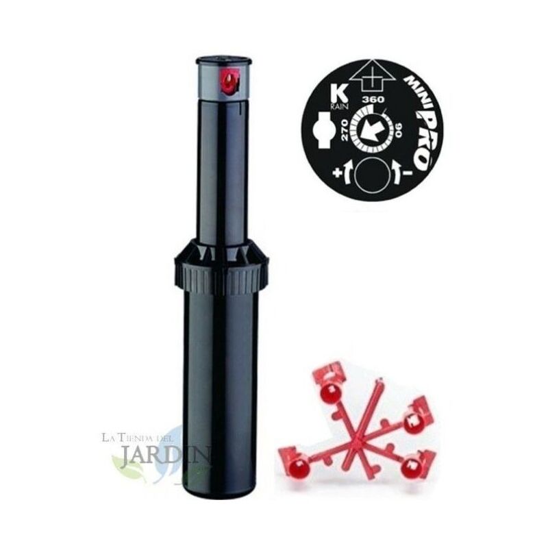 

Aspersor KRain Minipro 1/2", Alcance 5,1 a 9,1 m