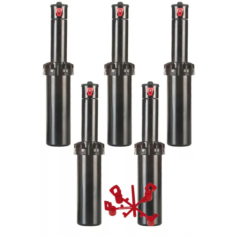 

Aspersor Rain S050. Alcance 5,5-10,7 m. Rosca 1/2' hembra (Pack x 5)