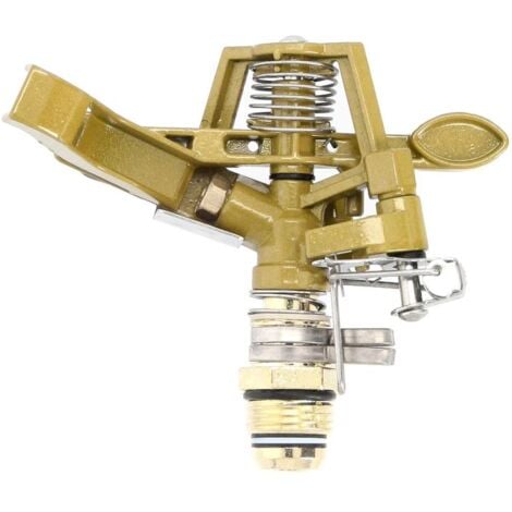 aspersor riego regulable metalico sectorial toma 1/2 fabricado en zinc, riego de jardines / cesped