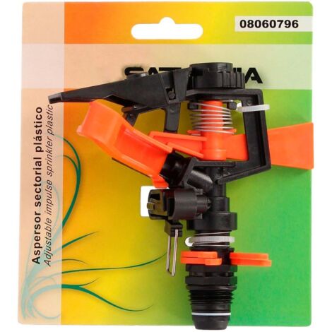 Aspersor Riego Sectorial Toma 1/2" Fabricado En Plastico