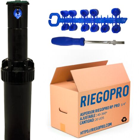 Aspersor Riegopro RP-500 3/4". Caja de 20 UDS