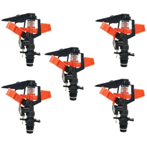 Aspersor Rotativo 6001M-C  Riego Eficiente y Duradero para Agricultura y Jardinería, Alcance 8 a 13 m.Pack 5 unidades.  Oferta exclusiva