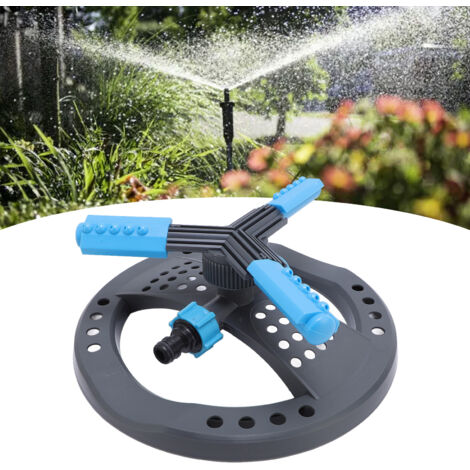 Aspersor rotativo automático para jardín, sistema de riego ABS de 360° para patio y huerto.
