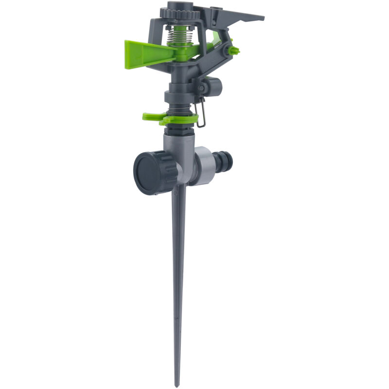 

Aspersor rotativo sectorizable plástico con piqueta de metal