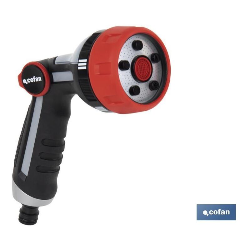 

Pistola de riego con control de caudal en el pulgar