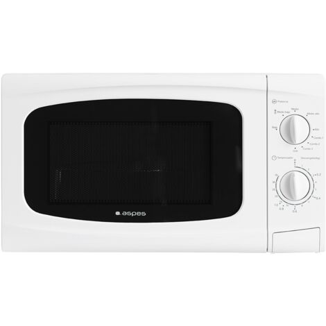 Aspes AMW120G microondas Encimera Microondas combinado 20 L 700 W Blanco