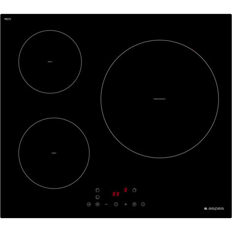 Aspes API2300I Kochfelder Schwarz Integriert 59 cm Mit Induktionskochfeld de 3 Zone(n)