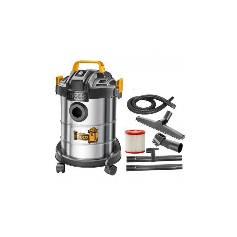 Aspirapolvere liquidi inox - 800 w 12 litri