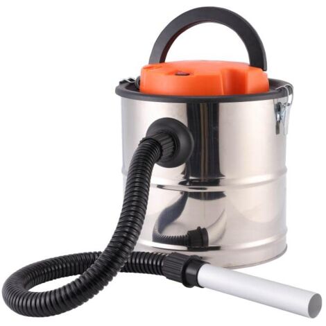 Aspiracenere con Funzione Soffiante - Potenza 1200W e Capacità 20L - Include Tubo da 1m e Copertura del Filtro - Realizzato in Acciaio Inox - Pulizia di Camini e Pellet - Bikain