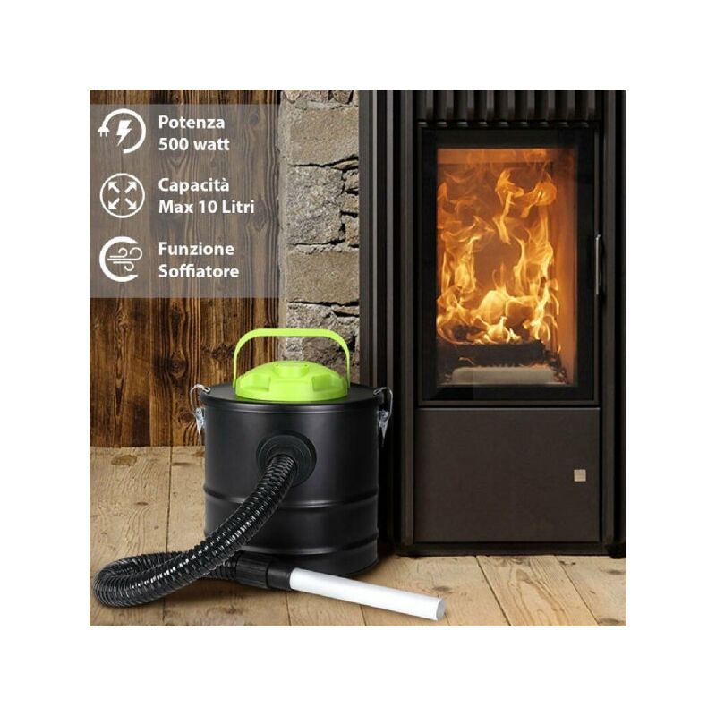 Trade Shop - Aspiracenere Elettrico 500w Serbatoio...