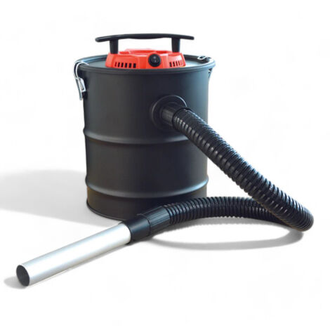 Aspiracenere elettrico 600w capacità 12 litri filtro HEPA fusto metallo verniciato cavo lungo 150 cm accessori inclusi