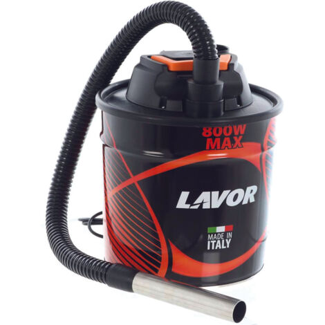 Aspiracenere elettrico 800w con funzione soffiatore serbatoio 18 litri motore silenziato doppio isolamento fusto in acciaio