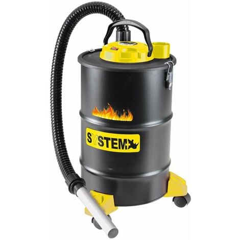 Aspiracenere System+ per Ceneri Calde - Nero e Giallo - 20LT