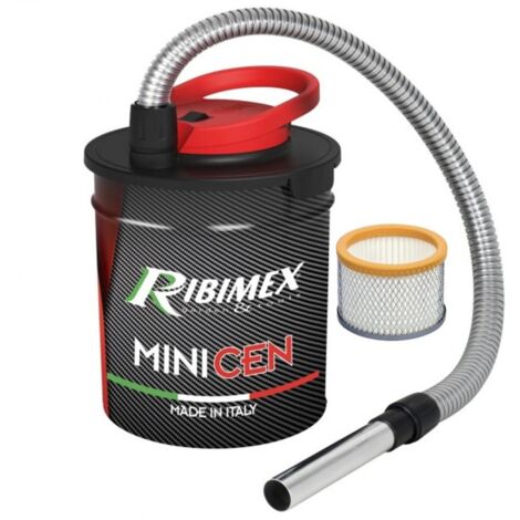 ASPIRACENERI BIDONE 10L CENERI FREDDE PELLET LEGNA 800W RIBIIMEX MINICEN