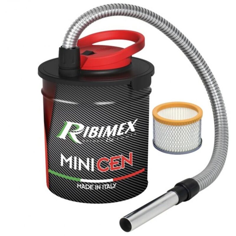 Image of Aspiraceneri bidone 10L ceneri pellet legna 800W ribiimex minicen