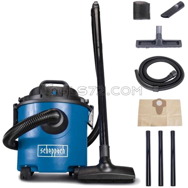 

Aspirador Compacto Polvo Y Agua 16L 1200W Scheppach Nts16