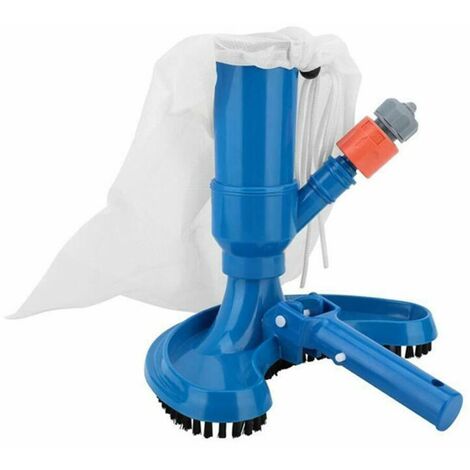 Aspirador de piscina Mini Jet con cabezal de succión portátil de limpieza rápida con cepillo y conexión de manguera (manguera no incluida), accesorios de limpieza de aspiradora para piscina de estanqu