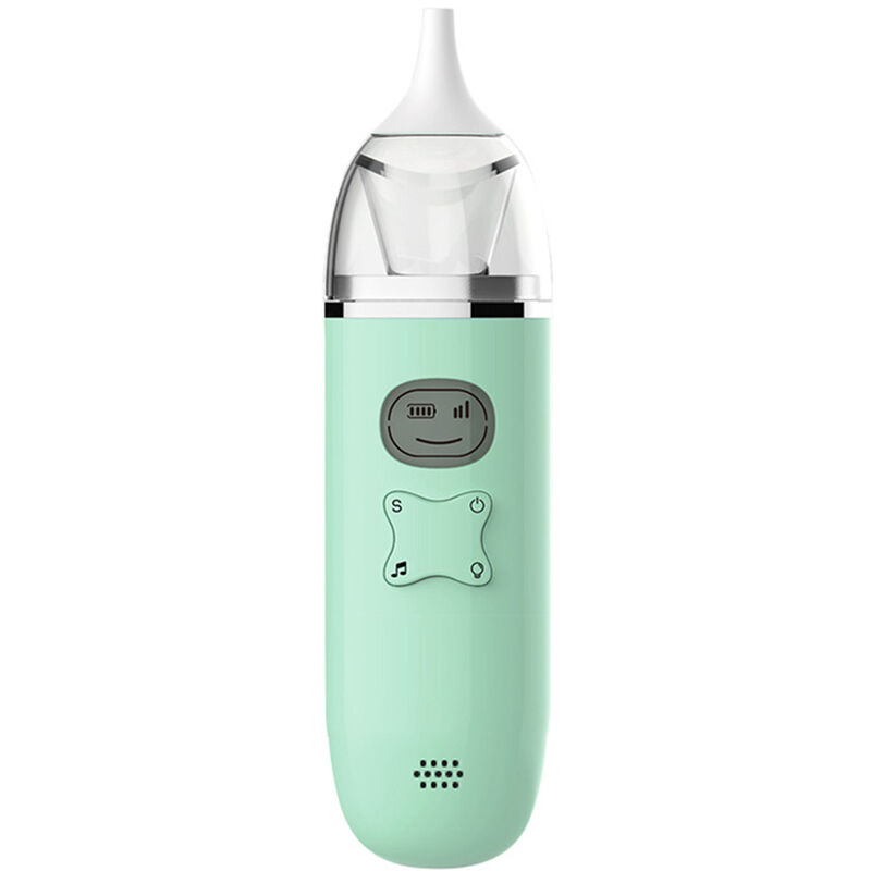 

Asupermall - Aspirador nasal para bebe, aspirador de nariz electrico con 2 puntas de silicona, 3 niveles de succion, pantalla, musica relajante,