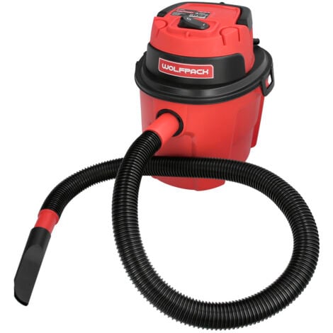 WOLFPACK Aspirador Soplador Plástico Agua Y Polvo 10 Litros / 1000 Watt.