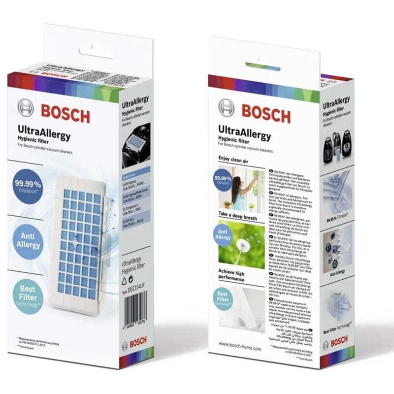Aspiradora Bosch con filtro higiénico HEPA UltraAllergy 17004549