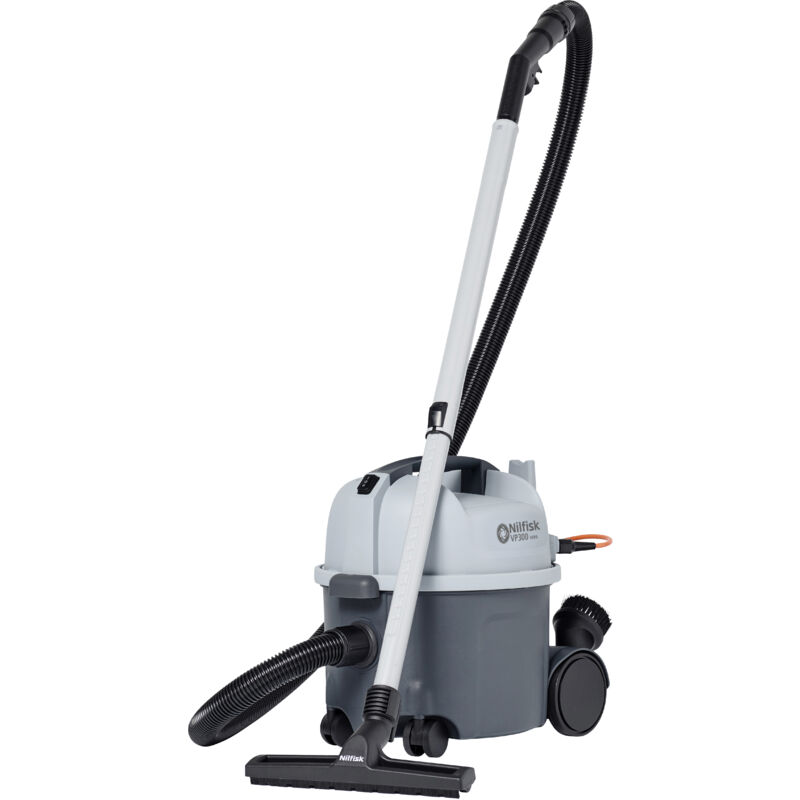 Nilfisk - Aspiradora comercial VP300 hepa Basic (aspiradora industrial con filtro hepa, bolsa de filtro de volumen 10 l, potencia de entrada 800 w,