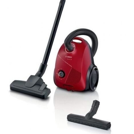 Aspiradora con Bolsa Bosch Serie 2 BGBS2RD1H 600W Filtro HEPA Parquet