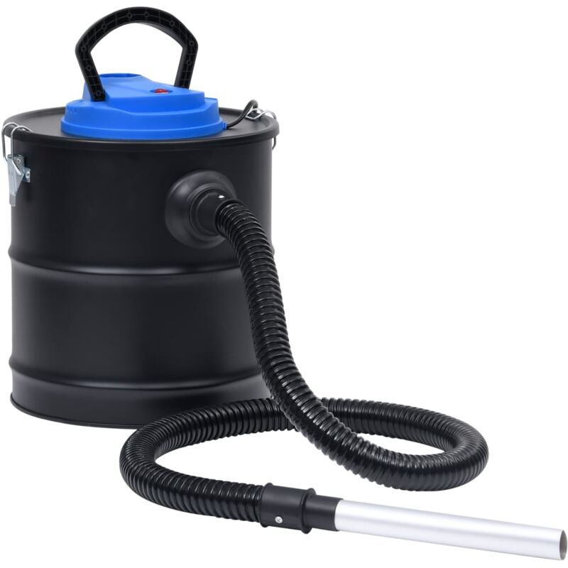 

vidaXL Aspiradora de cenizas con filtro HEPA 1200 W 20 L acero - Negro