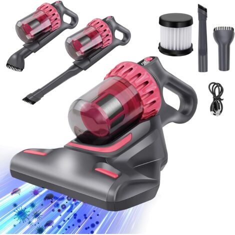 Aspiradora de colchones para eliminar ácaros con luz ultravioleta para chinches, succión de 10 KPa, máquina para limpiar colchones de cama