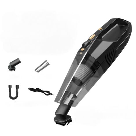 Aspiradora de mano inalámbrica 8000Pa Potente aspiradora para coche 120w Potente aspiradora portátil Mini aspiradora de mesa recargable con lámpara LED Filtro HEPA para pelo de mascotas Hogar Coche