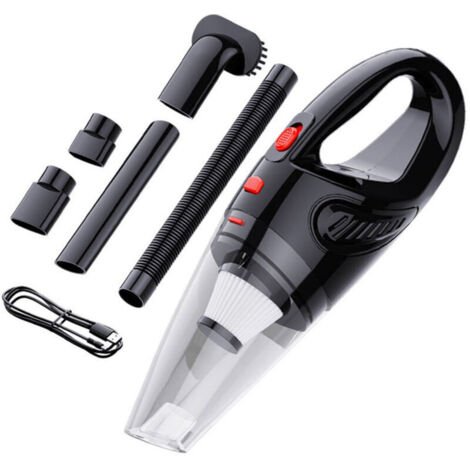 Aspiradora de mano inalámbrica para coche con potente succión, mini aspiradora portátil para limpiar sofás, colchones y ventanas.