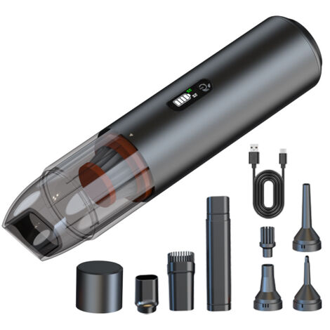 Aspiradora de mano inalámbrica - Potente aspiradora para coche de 11000 Pa, 3 en 1, miniaspiradora para coche, hogar, oficina y cocina.