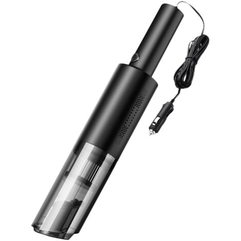 Aspiradora de mano Mano [450W] ABS negra para coche con función de succión para pelo de mascotas y gravilla [HEPA] Cepillo
