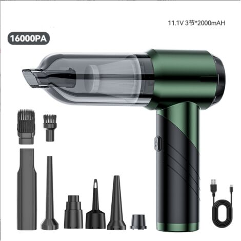 Aspiradora inalámbrica para coche, bomba de gran succión sin escobillas, soplador inflable, pequeña pistola de vacío de mano, alta potencia