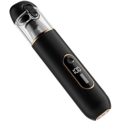 Aspiradora inalámbrica para coche de 13000 Pa, aspiradora de mano, aspiradora de mesa recargable de alta potencia - Pantalla LED, carga rápida de 2,5 horas, 45 minutos de autonomía para coche/hogar