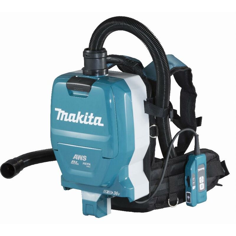 Makita - Hoover 36 v = > 2 x 18 v Li-Ion 110 mbar Sin batería ni cargador - DVC265ZXU