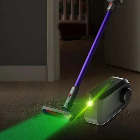 Aspiradora recargable con indicador de nivel de polvo, luz verde, accesorios compatibles con Dyson, Shark y Bissell, permite la detección de pelo de mascotas (perros y gatos), accesorio universal para