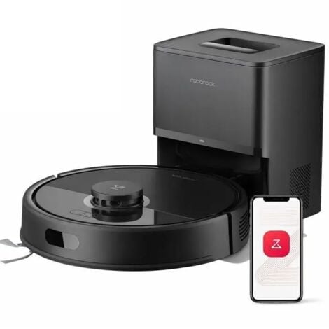 Aspiradora robot Roborock Q7 BF+ - 8000 Pa - Sistema antienredos dual, limpieza en seco y húmedo, base autolimpiante, control mediante Alexa/WiFi/app, alfombras, pelo de mascotas, actualización de Q7