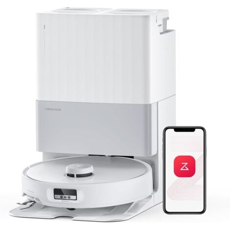 Aspiradora robot Roborock Qrevo Edge, HyperForce 18, potencia de succión de 500 Pa, antienredos, tecnología AdaptiLift, FlexiArm, elevación Defregon de 17 mm, base multifunción 3.0, lavado de tela con