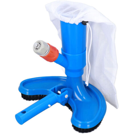 Aspiradora subacuática Eosnow Mini con cepillo y bolsa de malla para piscinas, spas y fuentes. Estándar europeo.