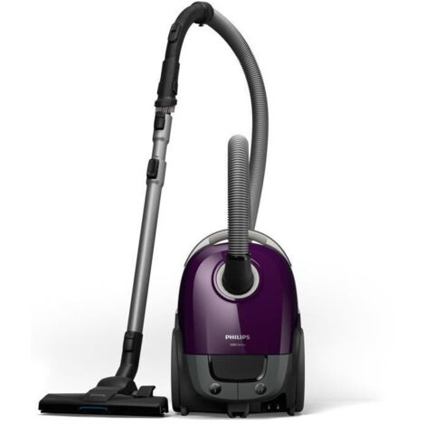 Aspiradora vertical con bolsa - PHILIPS - XD3100/06 - 900 W - 79 dB - Violeta