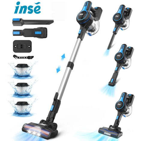 Aspirapolvere a batteria 6-in-1, adatto per auto, peli di animali e tappeti. Capacità 1,2 litri, con una batteria che offre fino a 55 minuti di autonomia a 35 kPa.