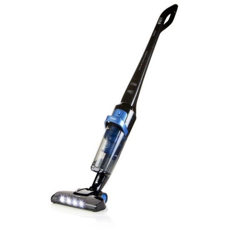 Domo - Aspirapolvere senza fili DO221SV - Sistema ciclone - Batteria Li-Ion 29 v - Autonomia 50 min - Nero