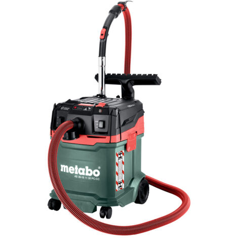 Aspirapolvere a batteria Metabo AS 36-18 H 30 PC-CC con CordlessControl senza batteria e caricabatterie