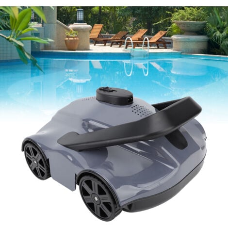ZOTERNEN Aspirapolvere automatico per piscina IPX8 Impermeabile Forte aspirazione 5200mAh Robot pulitore per piscina per piscina a fondo piatto Spina UE 100‑240V